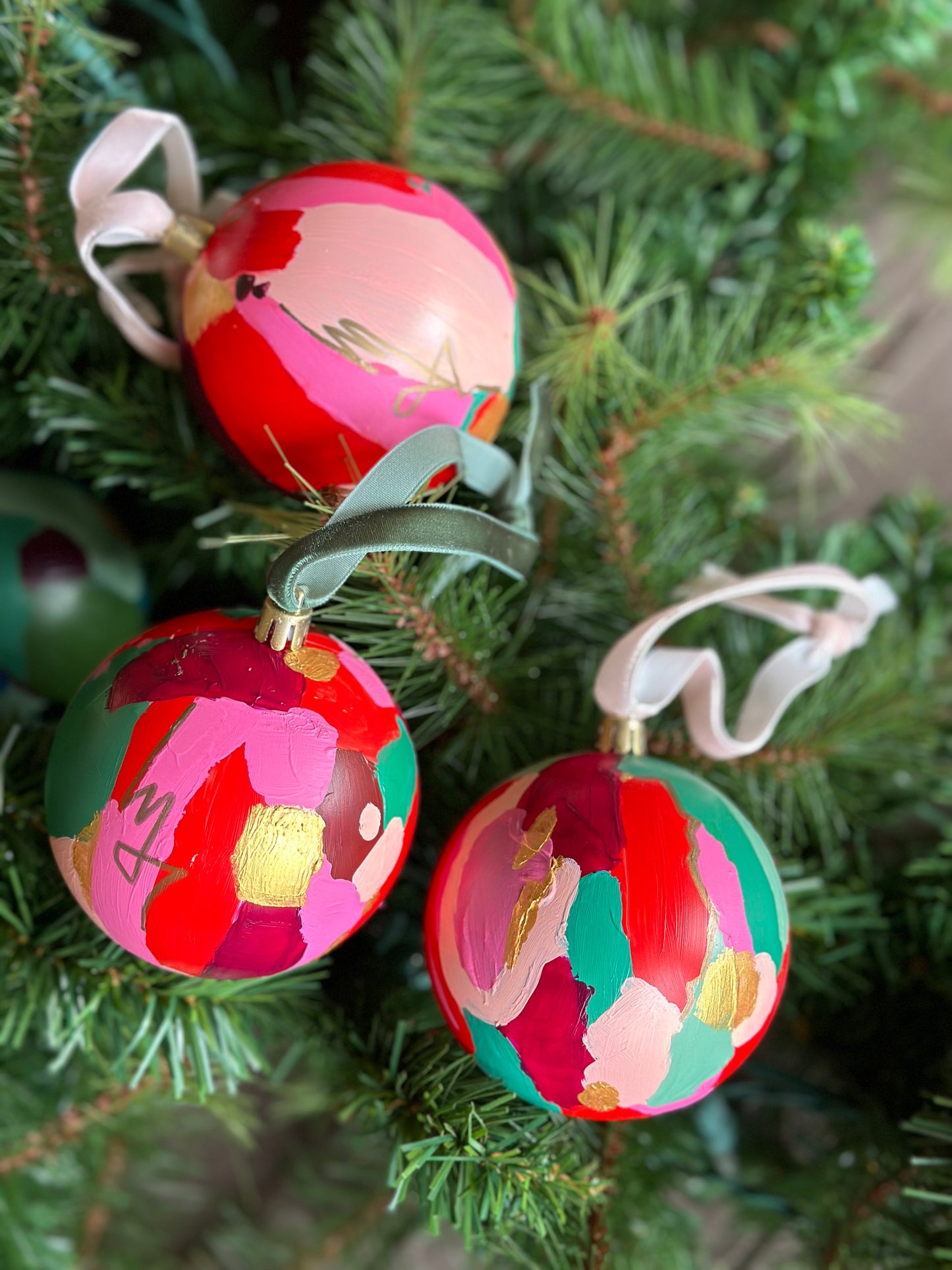 Red and Pink Ornament