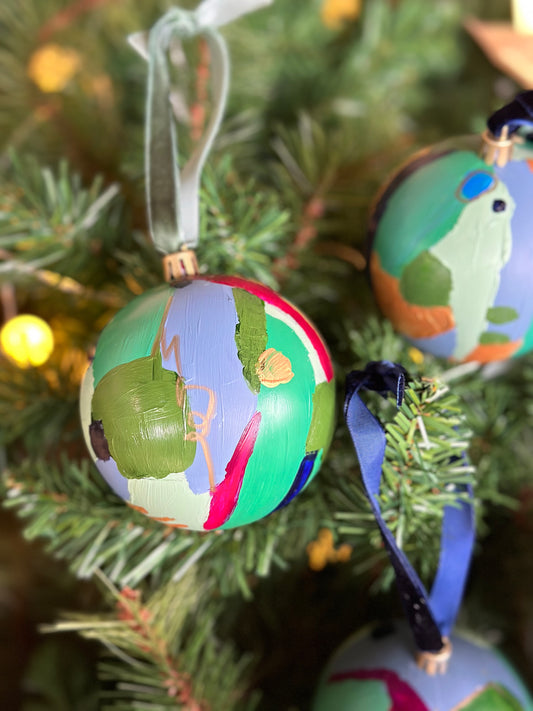 Blue and Green Ornament